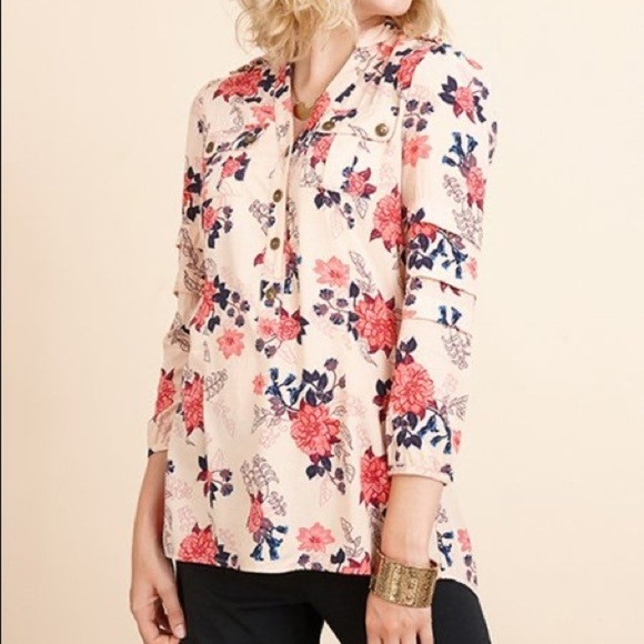 Pink Floral Hi Low Top Matilda Jane - Picture 2 of 11